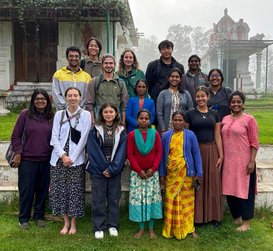 Cornell students visited the Nilgiri Biosphere Reserve in India