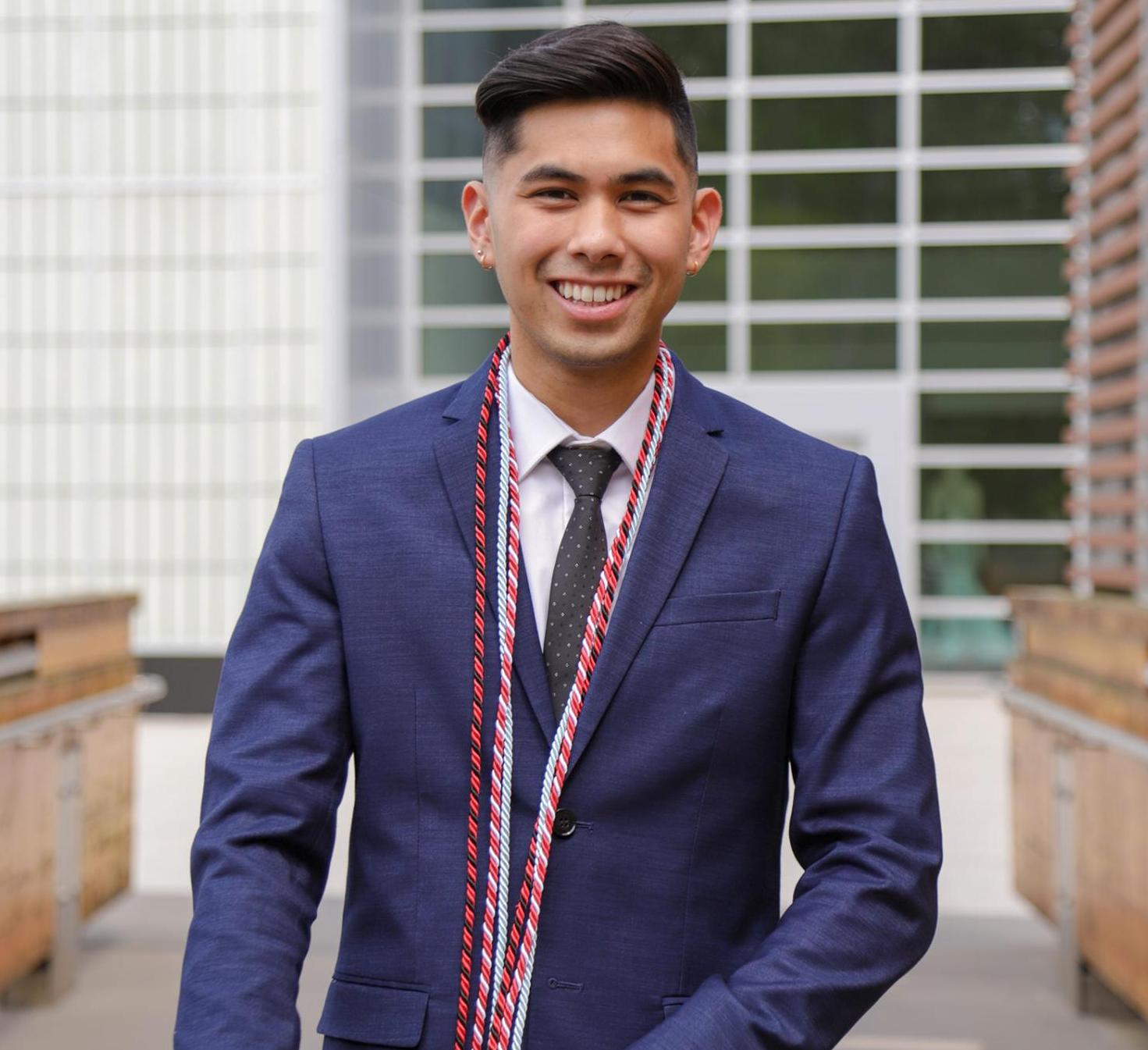 portrait of a young person in a suit