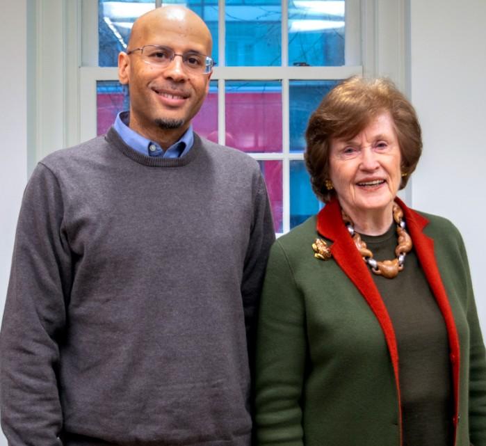 Anthony Burrow and Rebecca Morgan pose together for a picture