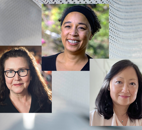 Photo of Cindy Hazan, Eve DeRosa and Qi Wang 