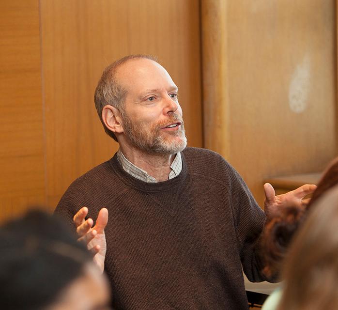 Karl Pillemer speaks to a group 