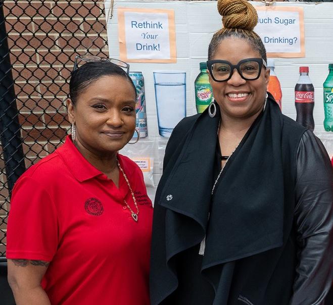 Angela Odoms-Young partners with members of the community garden in Queens 