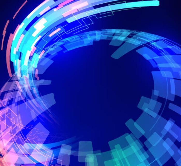 multicolor swirls in shape of a globe