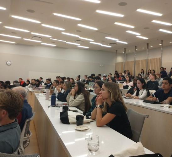 Students at the hackathon