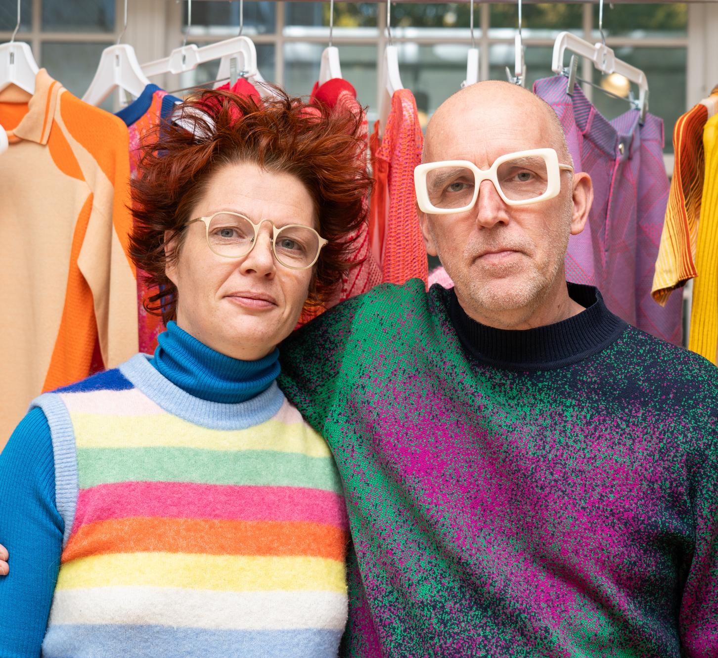 2024 designers in residence Thijs Verhaar (right) and Lyske Gais (left)