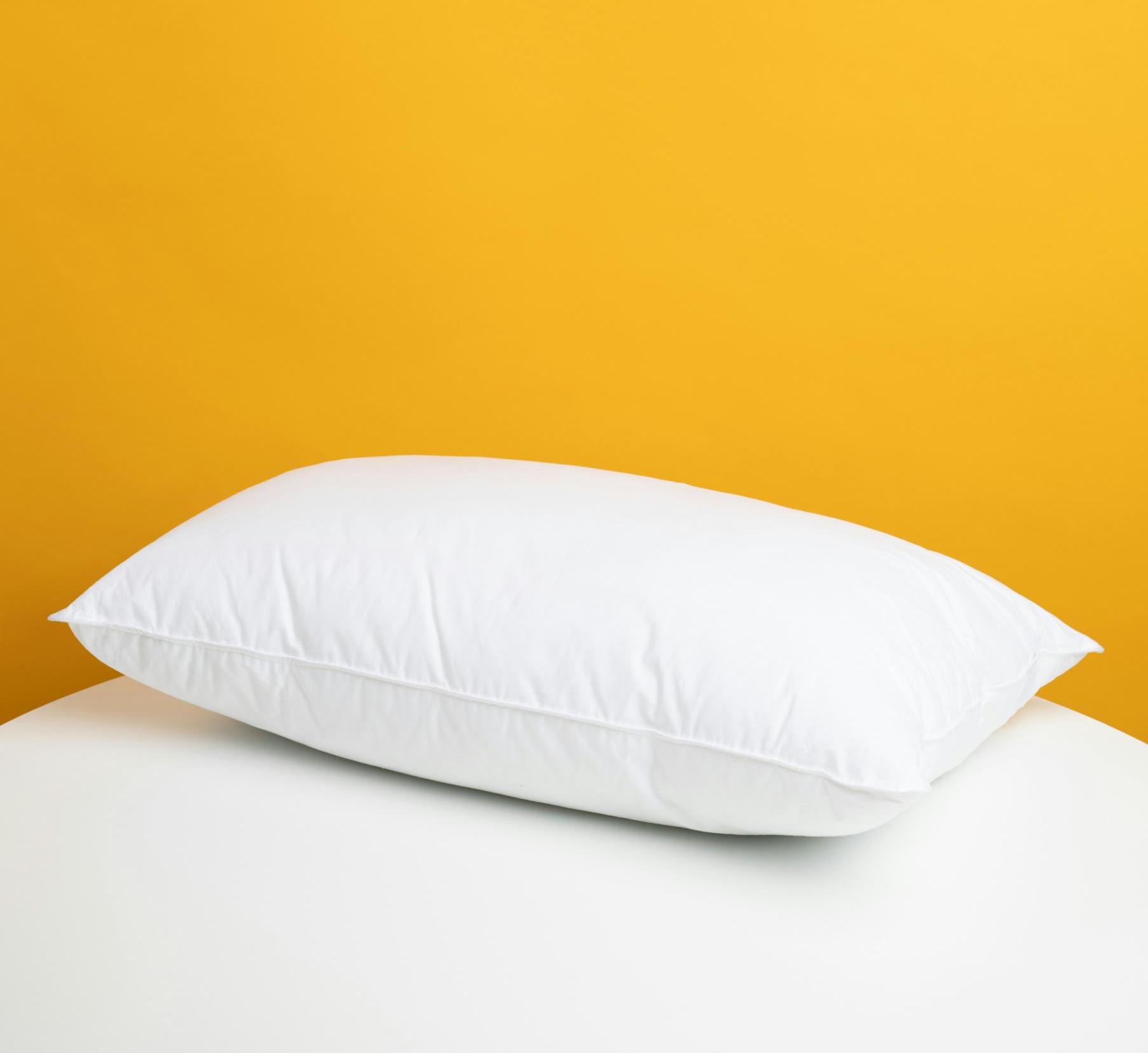 image of a pillow on a bed