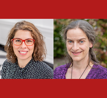 Photos of Renata Leitao and Corinna Loeckenhoff are side by side