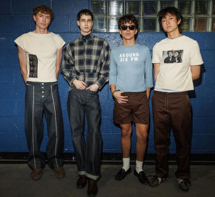 Student models wearing the collection designed by fashion design major Lucy Jones ’26