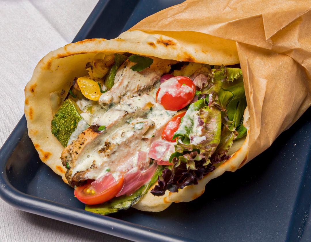 a fresh wrap sandwich