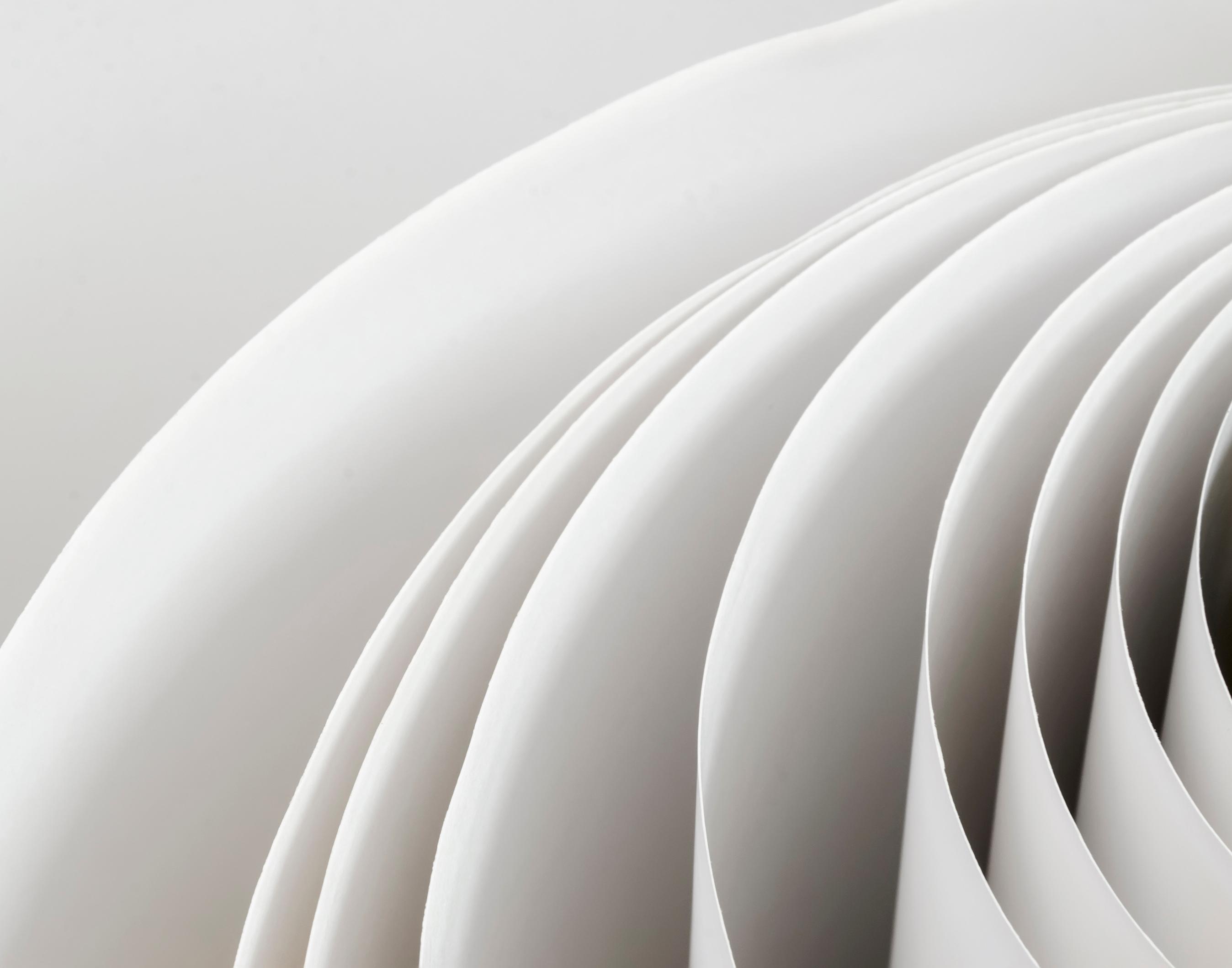 spiral of white paper