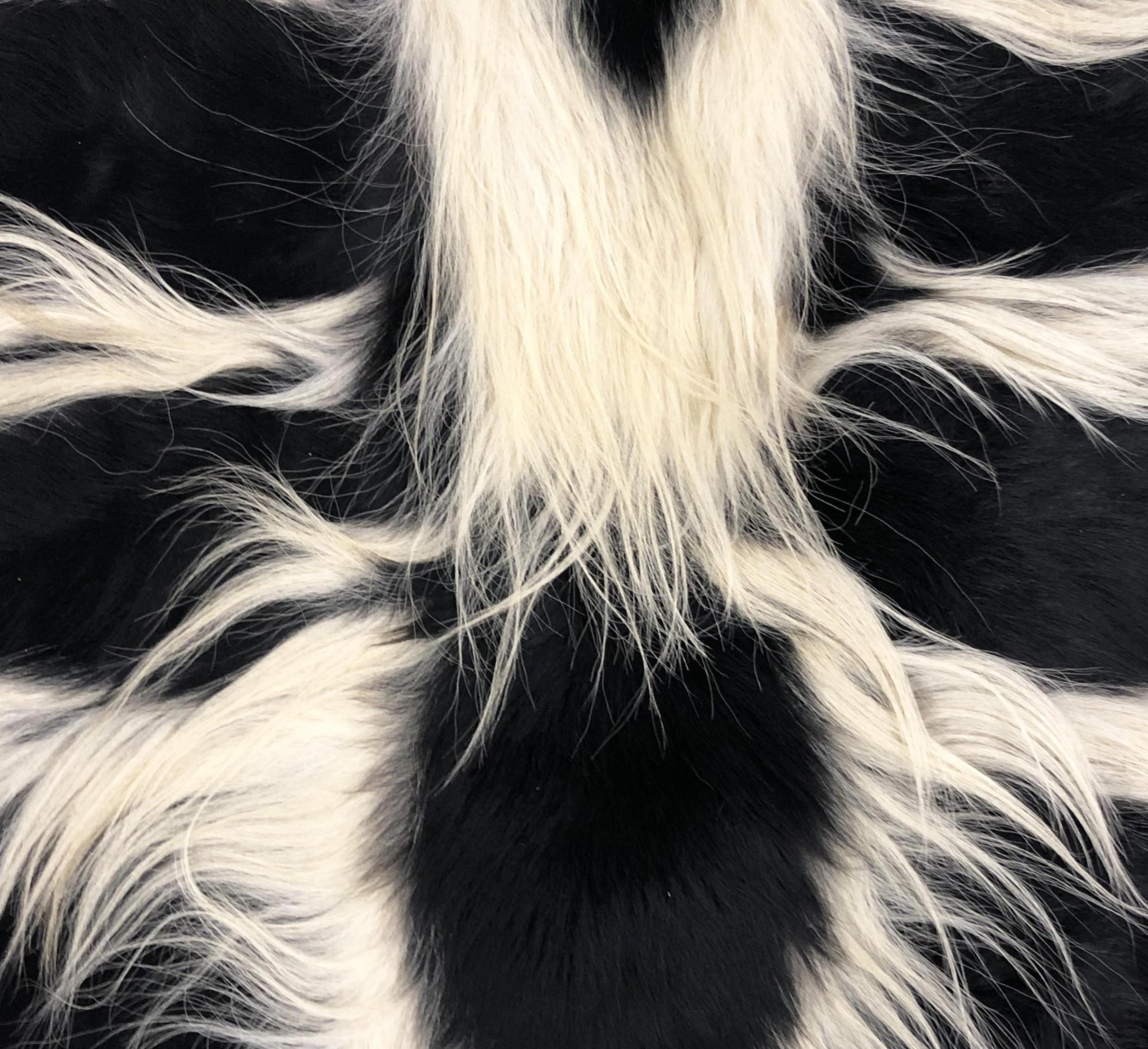 Black and white monkey fur