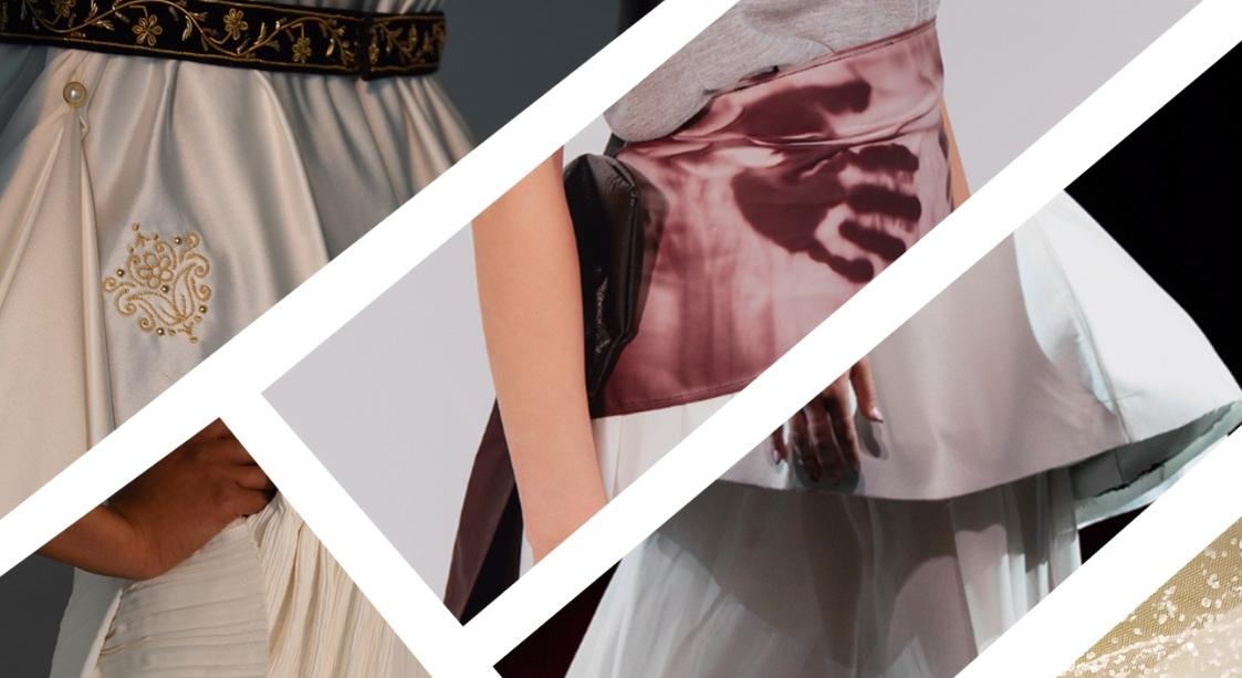 Split images of garments