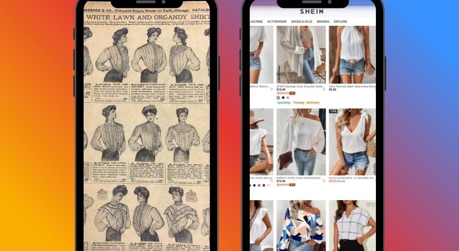 Screenshots of clothing