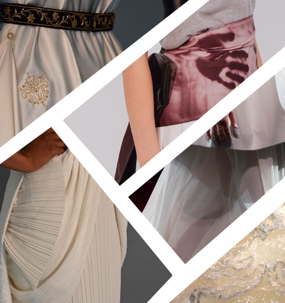 Split images of garments