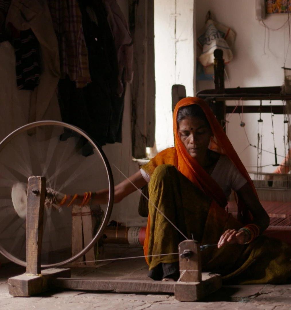 Inside a textile factory in India