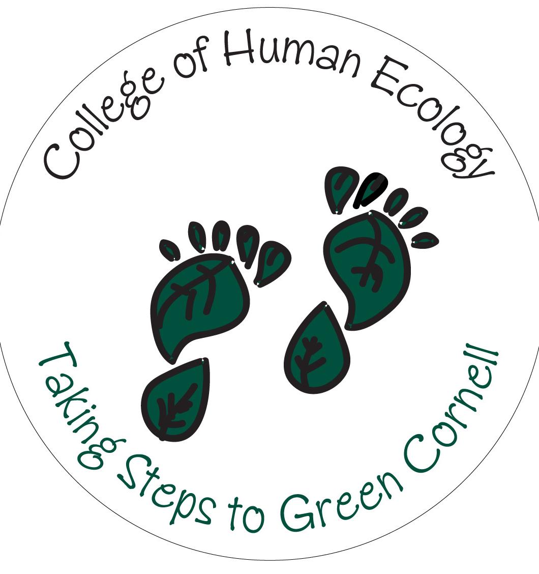 CHE green team logo with footprints