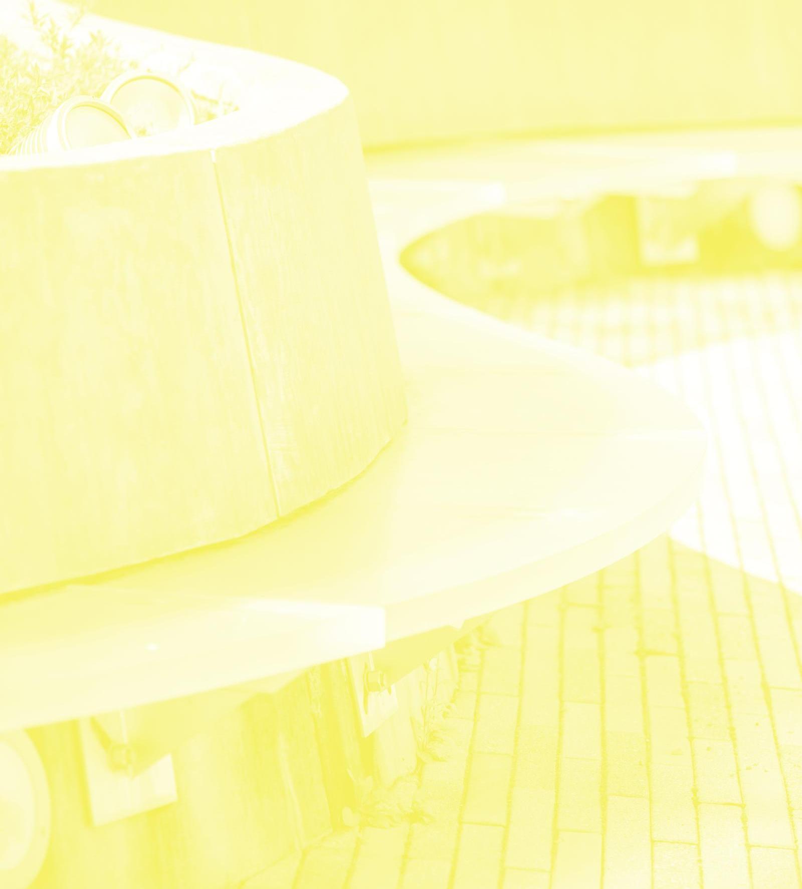 HEB terrace with yellow wash