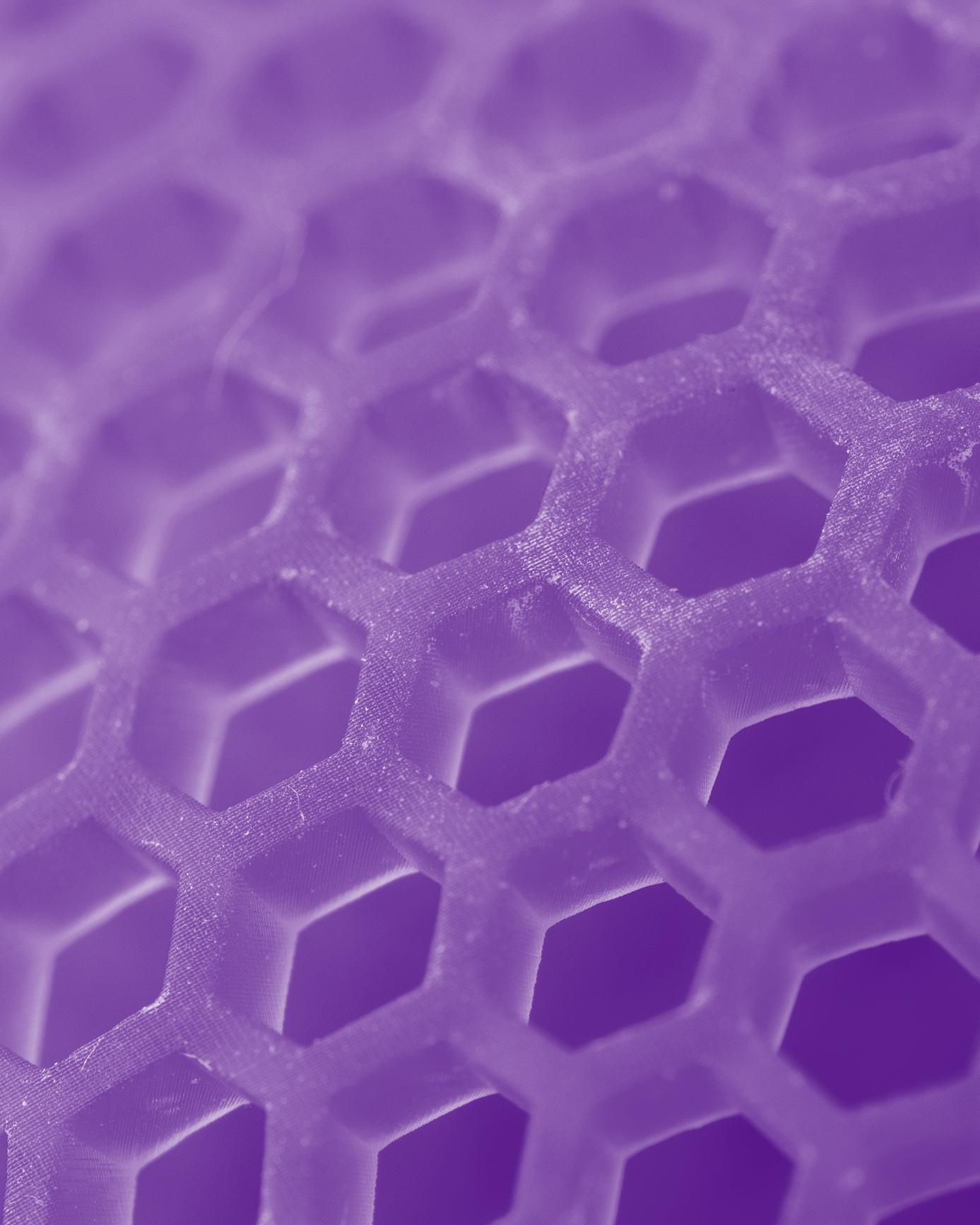 abstract geometric purple object