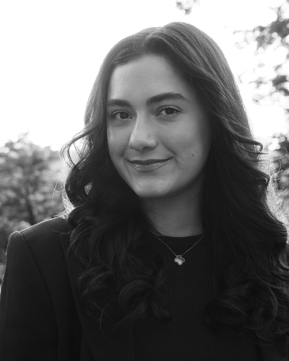portrait of a person with long hair