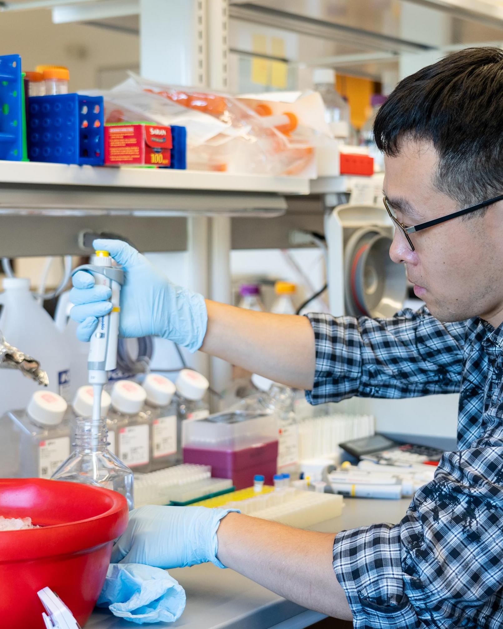 man working in a lab
