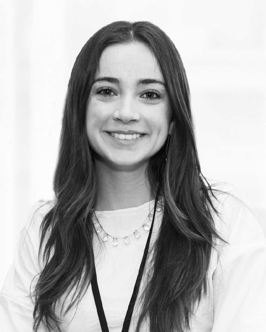 smiling person with long hair