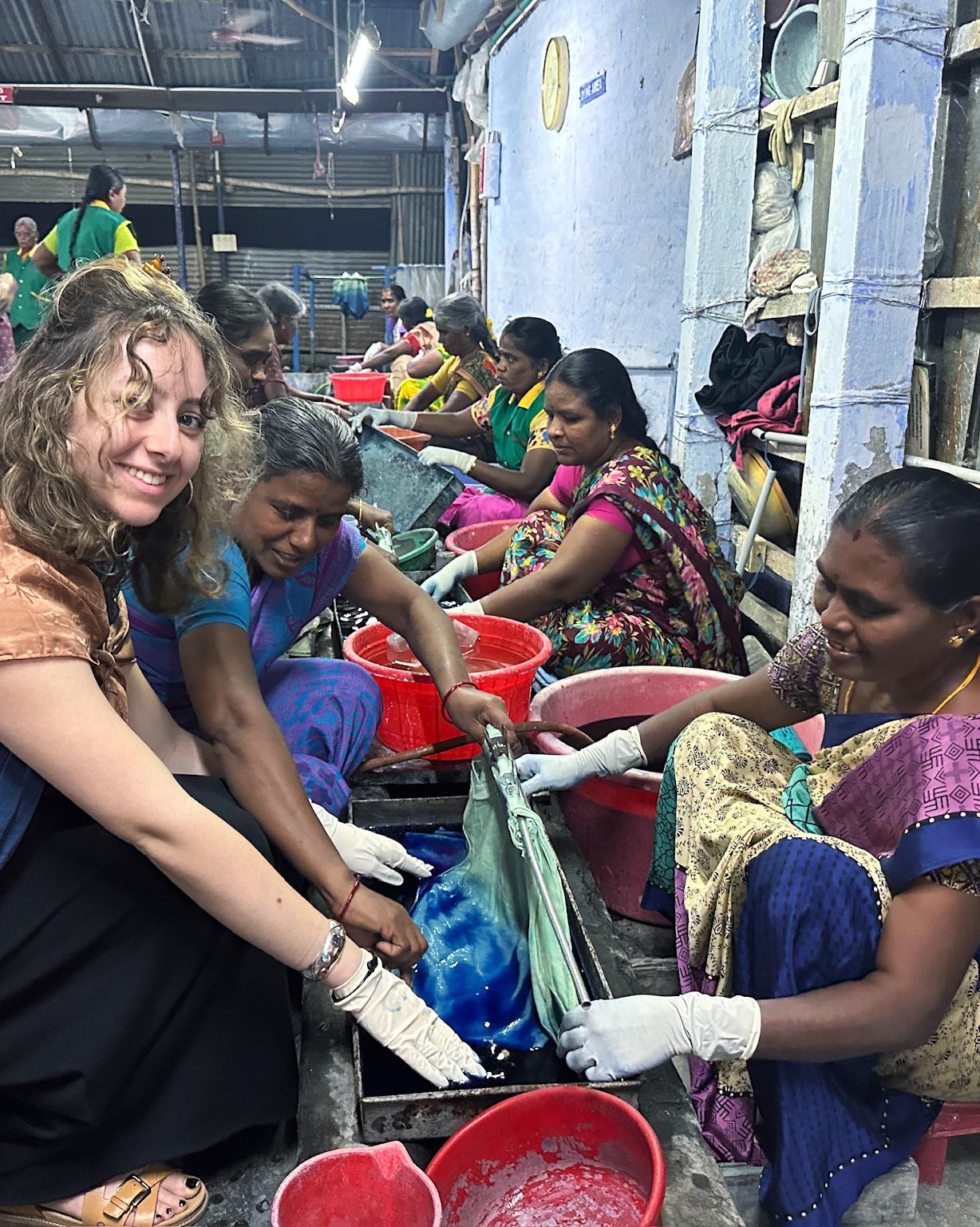 Alexis McMurray learns to dye