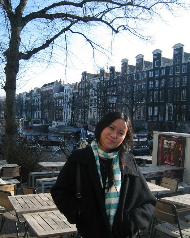 Lilian Cao on the steets of Amsterdam