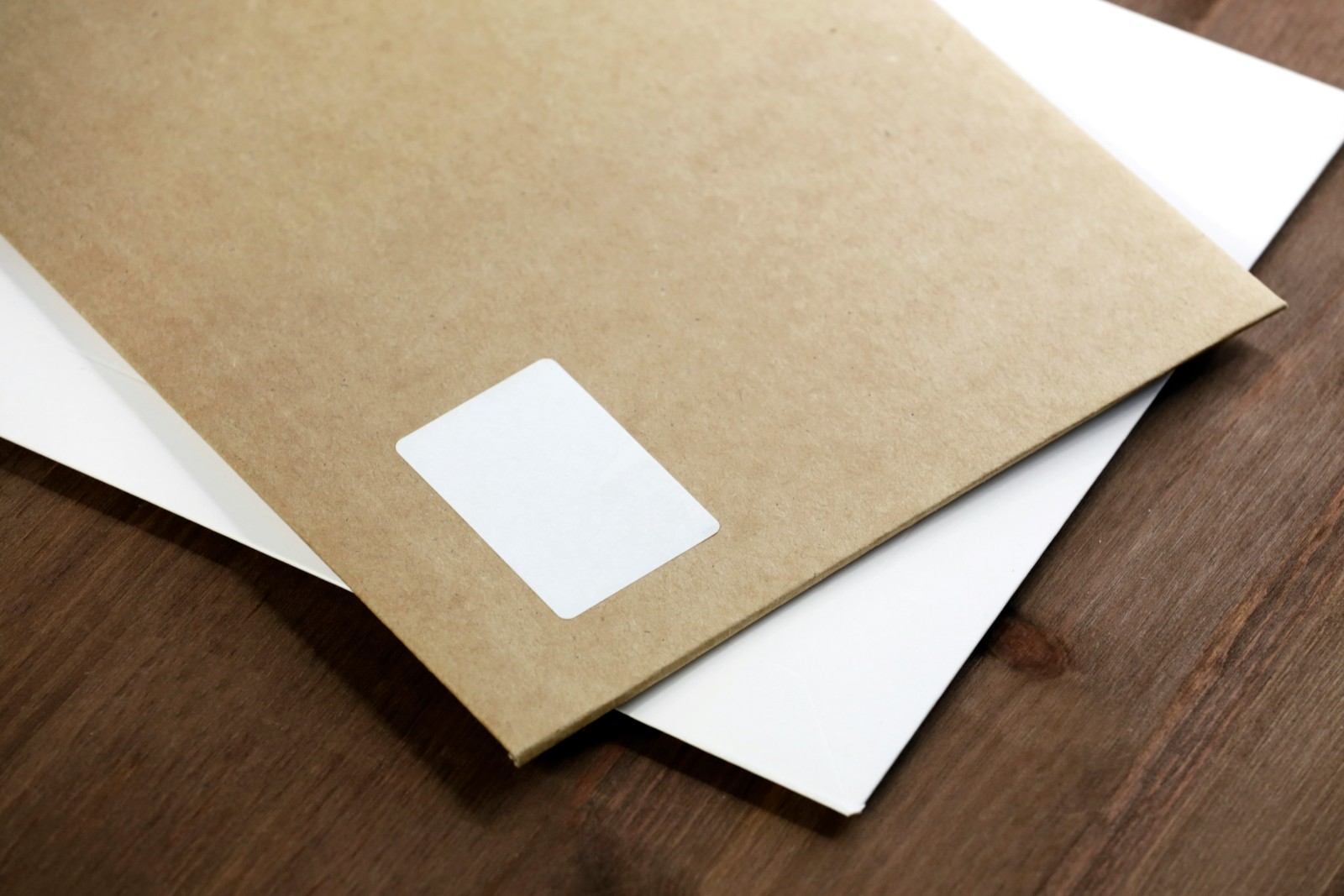 two blank envelopes