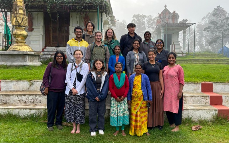 Cornell students visited the Nilgiri Biosphere Reserve in India