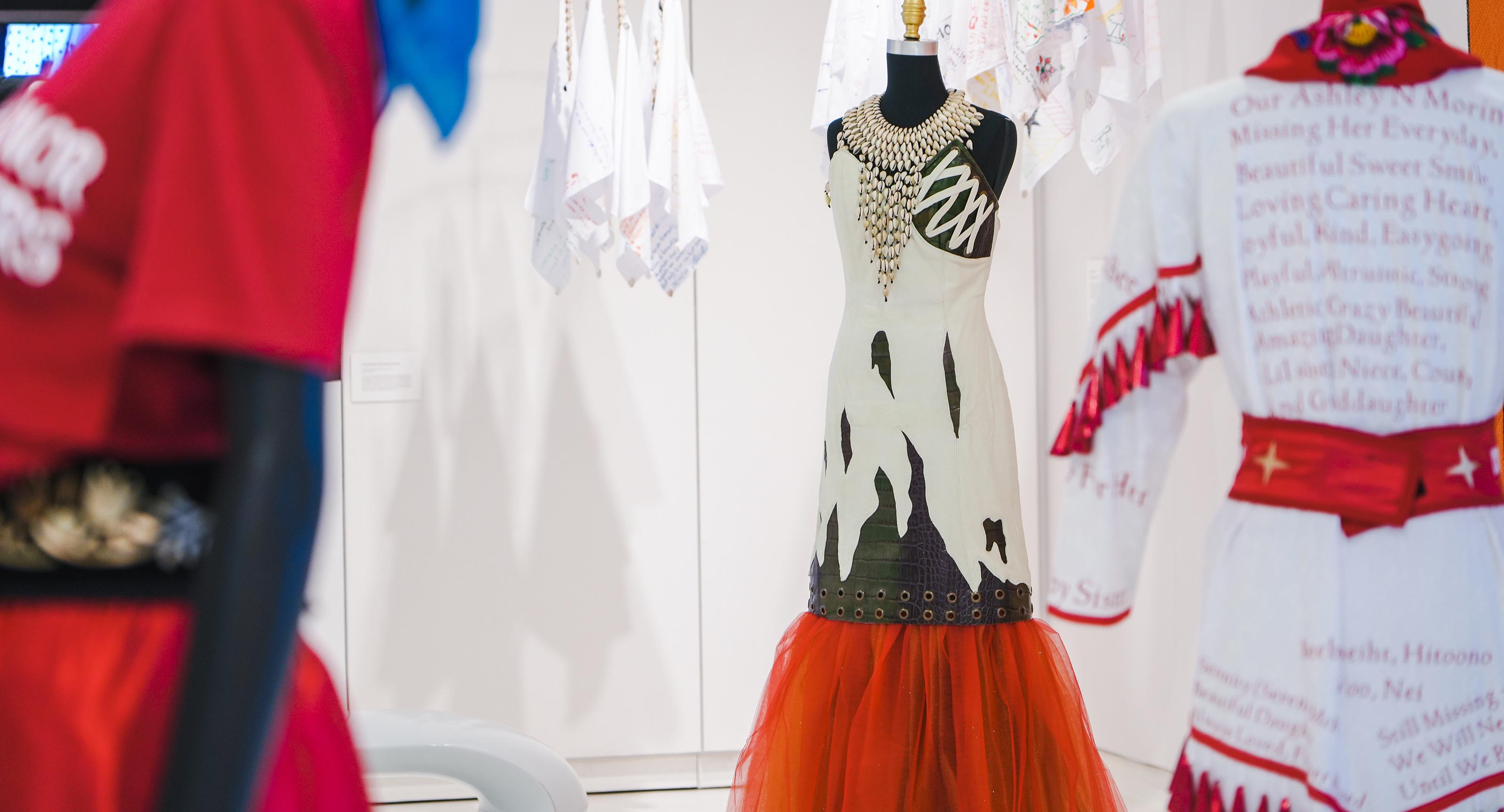 gallery view of an exhibit of clothing