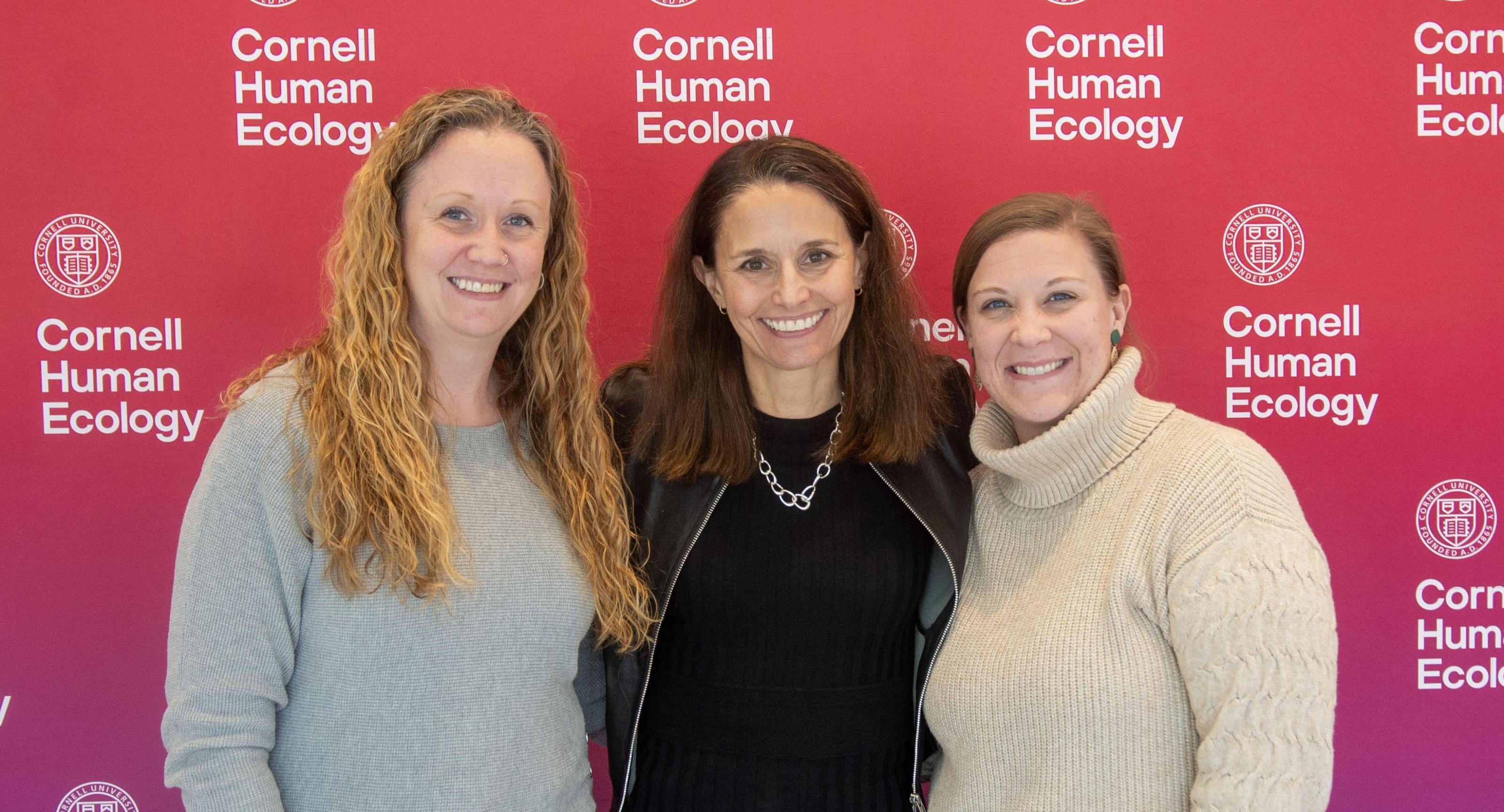 Staff award winners with Dean Rachel Dunifon.