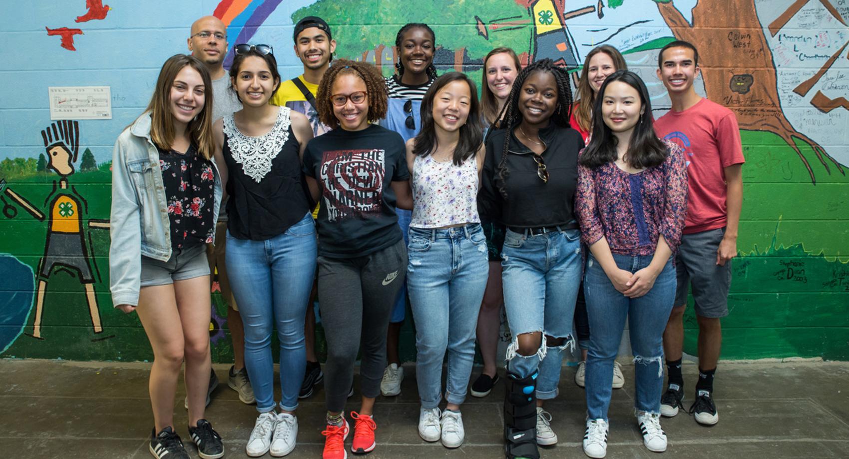 Group photo of Pryde Scholars with Tony Burrow at the State Fair