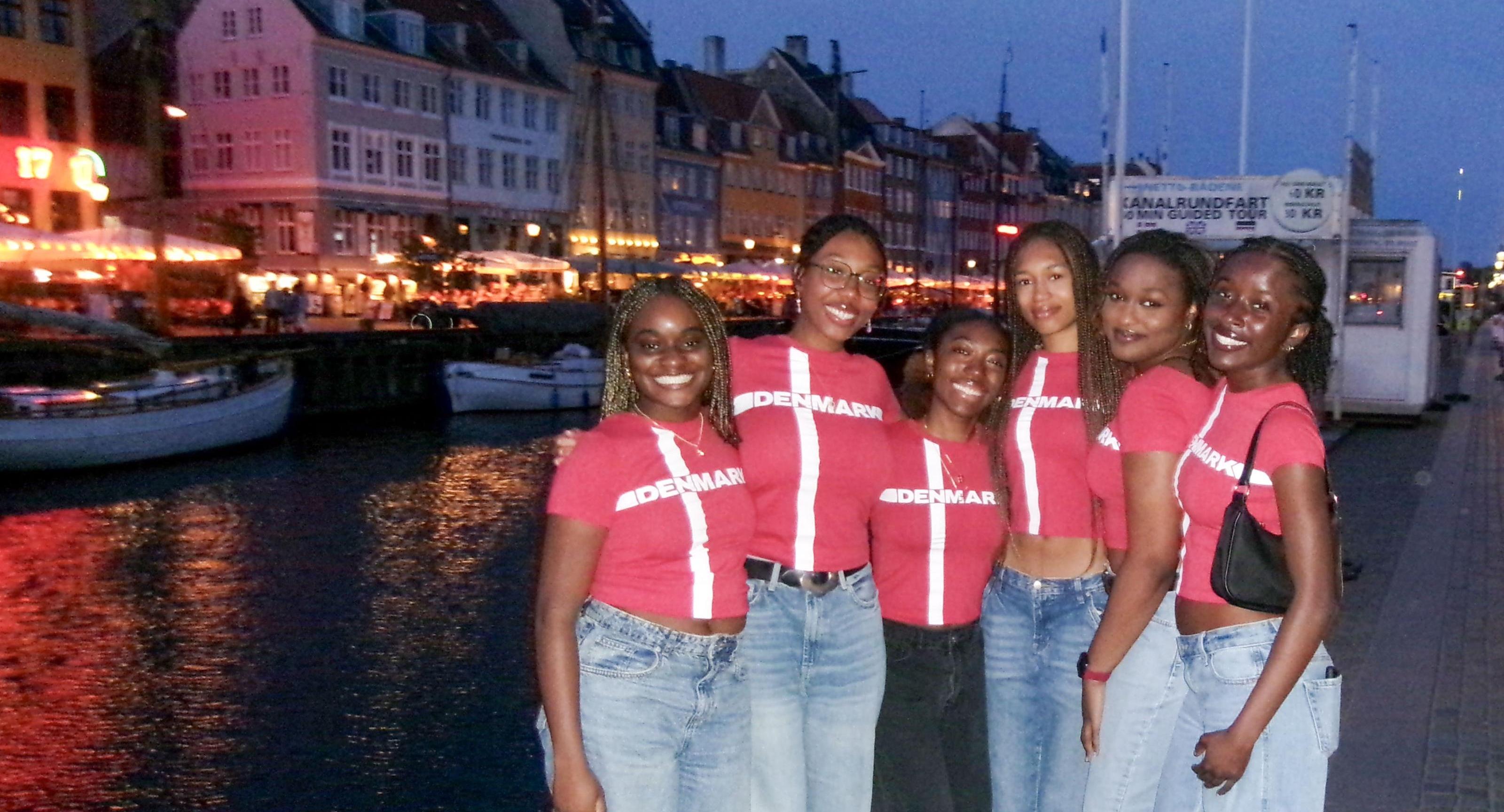 Oore with friends in Denmark on a river