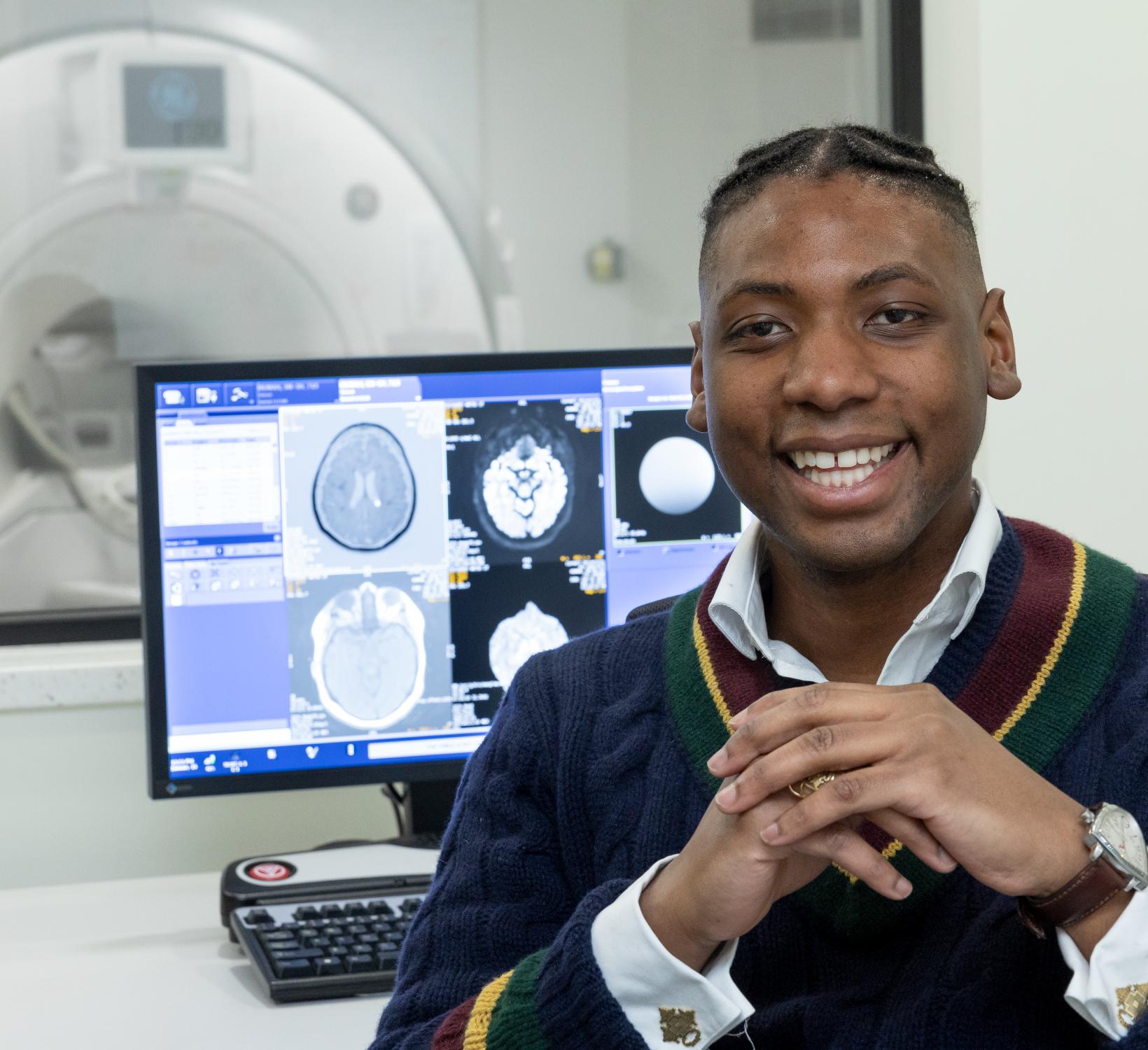 Senegal Alfred Mabry sites in the Cornell MRI Facility.