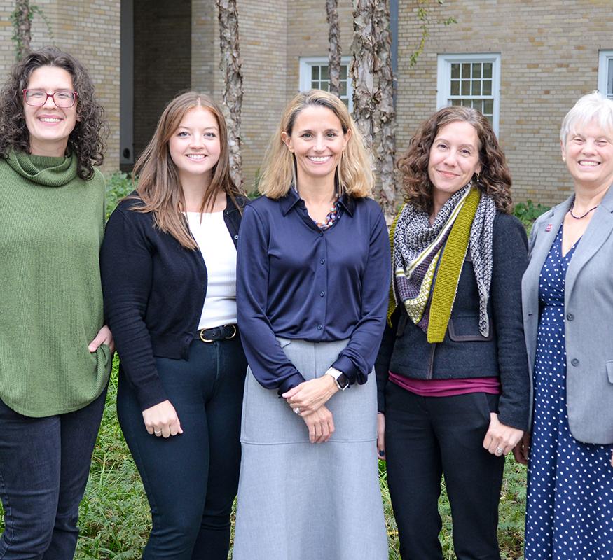 The seven nominees for the Staff Recognition Award with Dean Dunifon