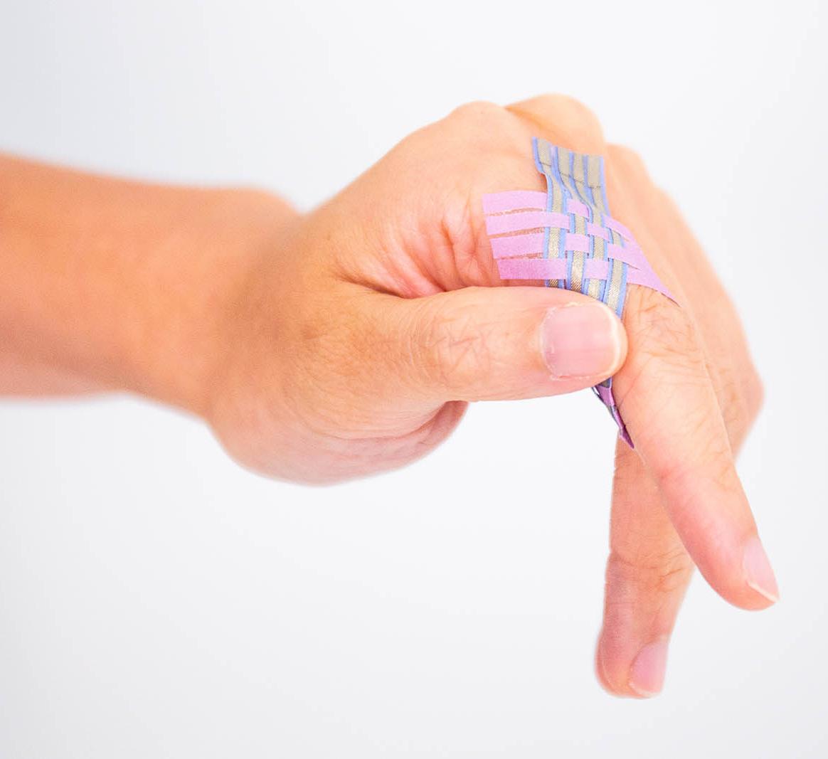 Hand with paper on it