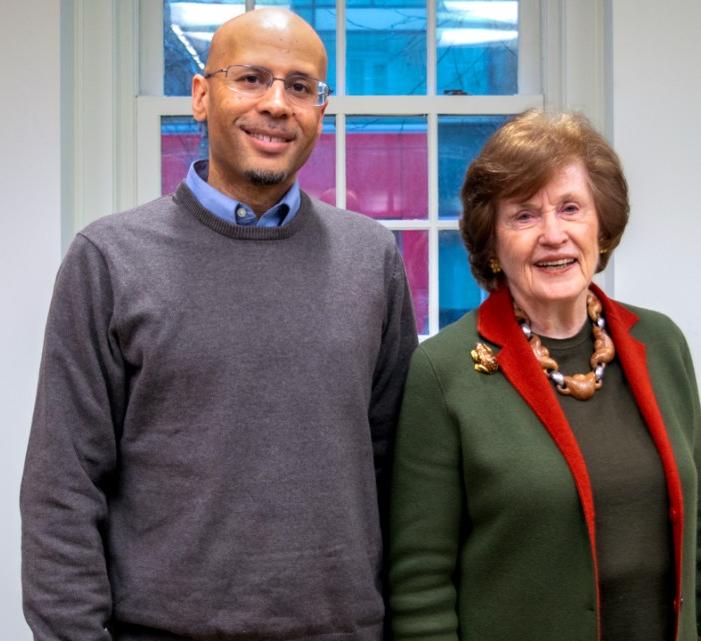 Anthony Burrow and Rebecca Morgan pose together for a picture