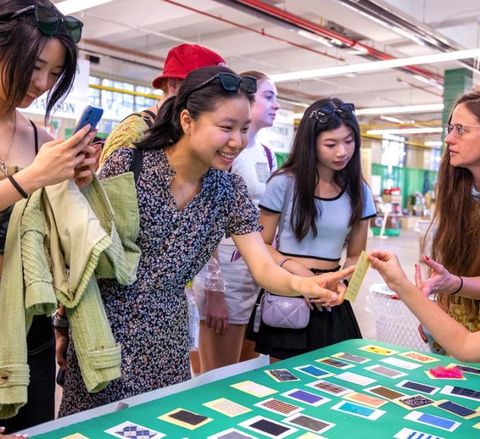 After the 4-H Fashion Revue, participants gathered for a fiber challenge.