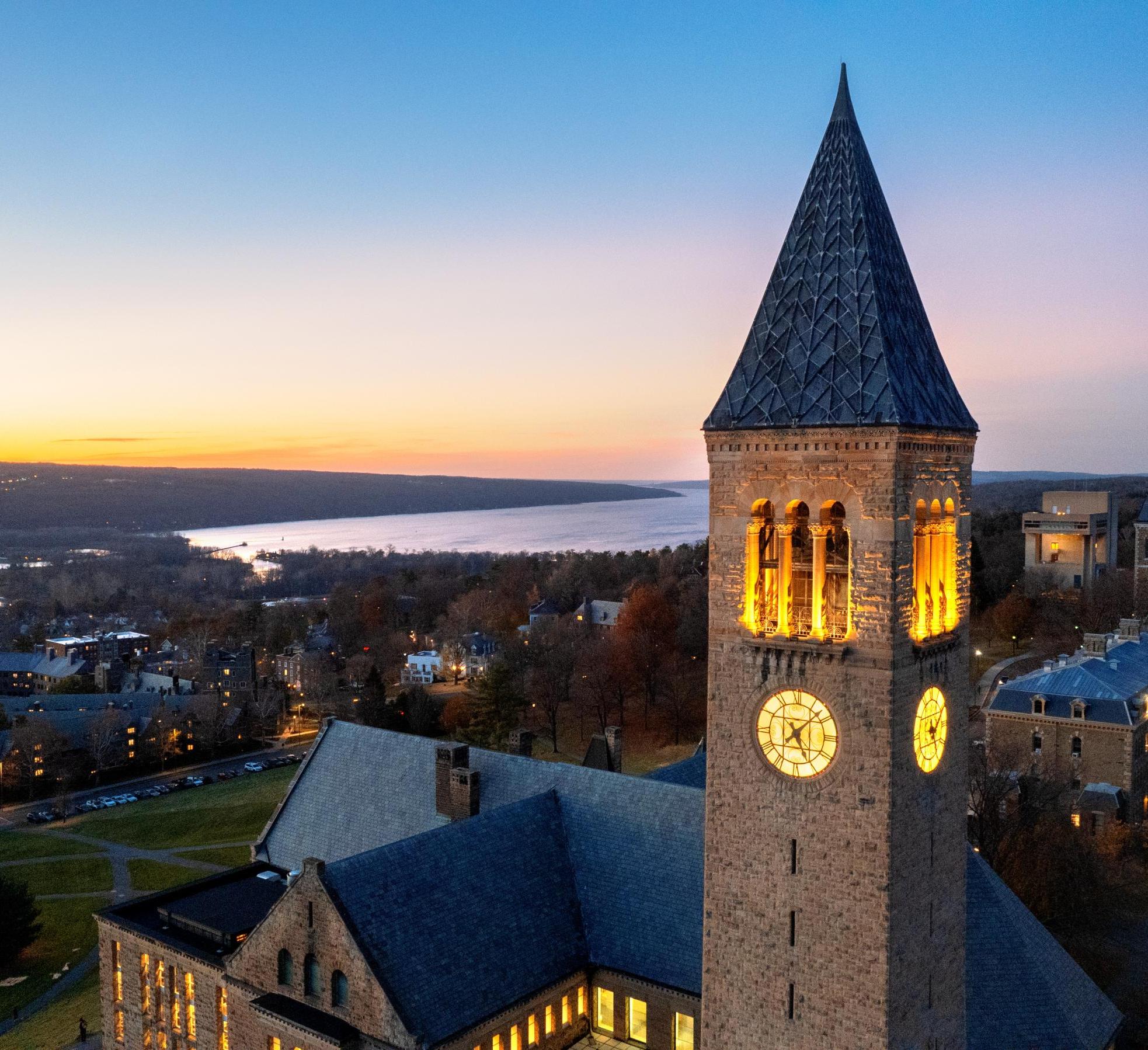 McGraw Tower at Sunset