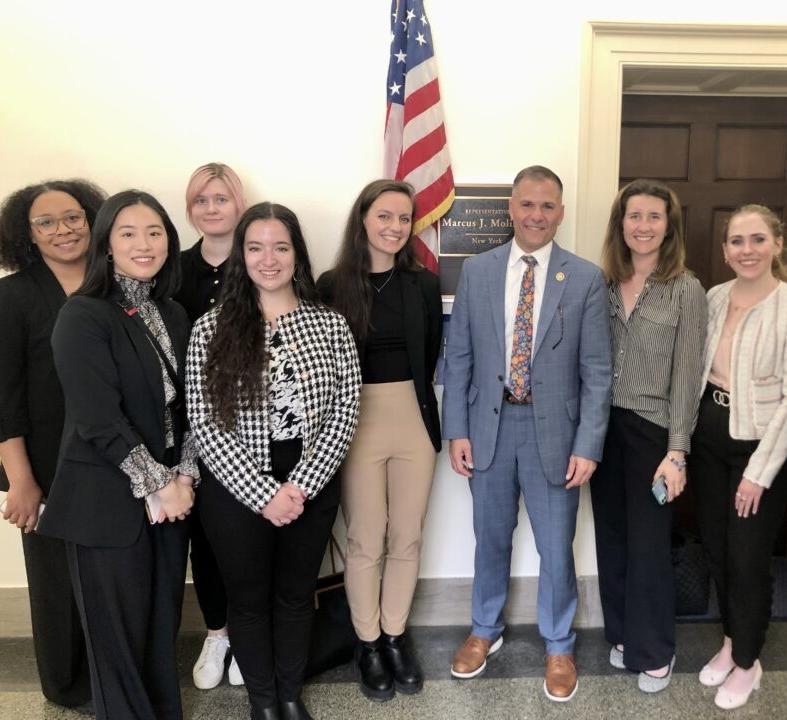Students pose with Congressman Marc Molinaro 