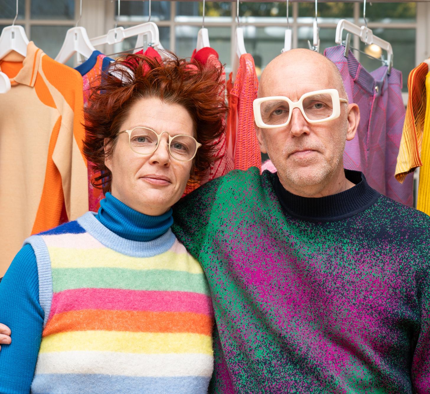 2024 designers in residence Thijs Verhaar (right) and Lyske Gais (left)