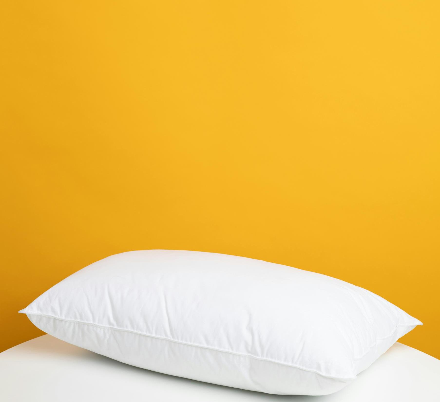 image of a pillow on a bed