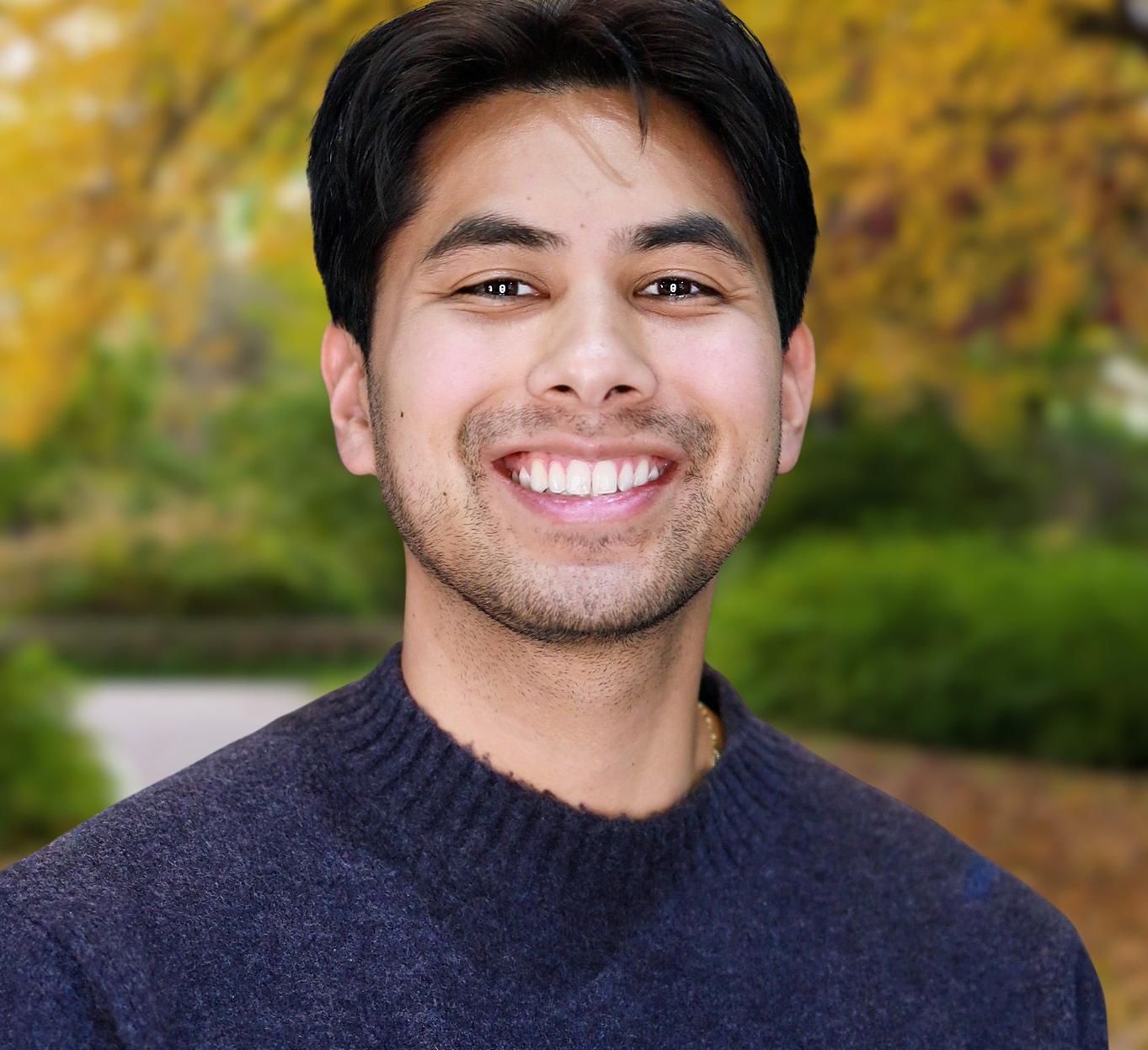 Portrait of Kyle Muna in nature