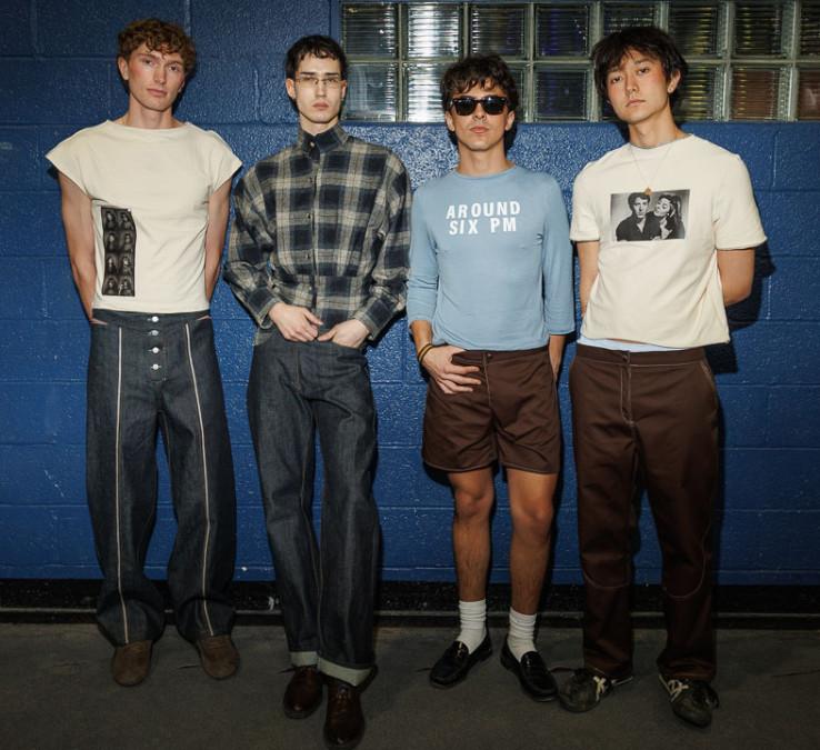 Student models wearing the collection designed by fashion design major Lucy Jones ’26