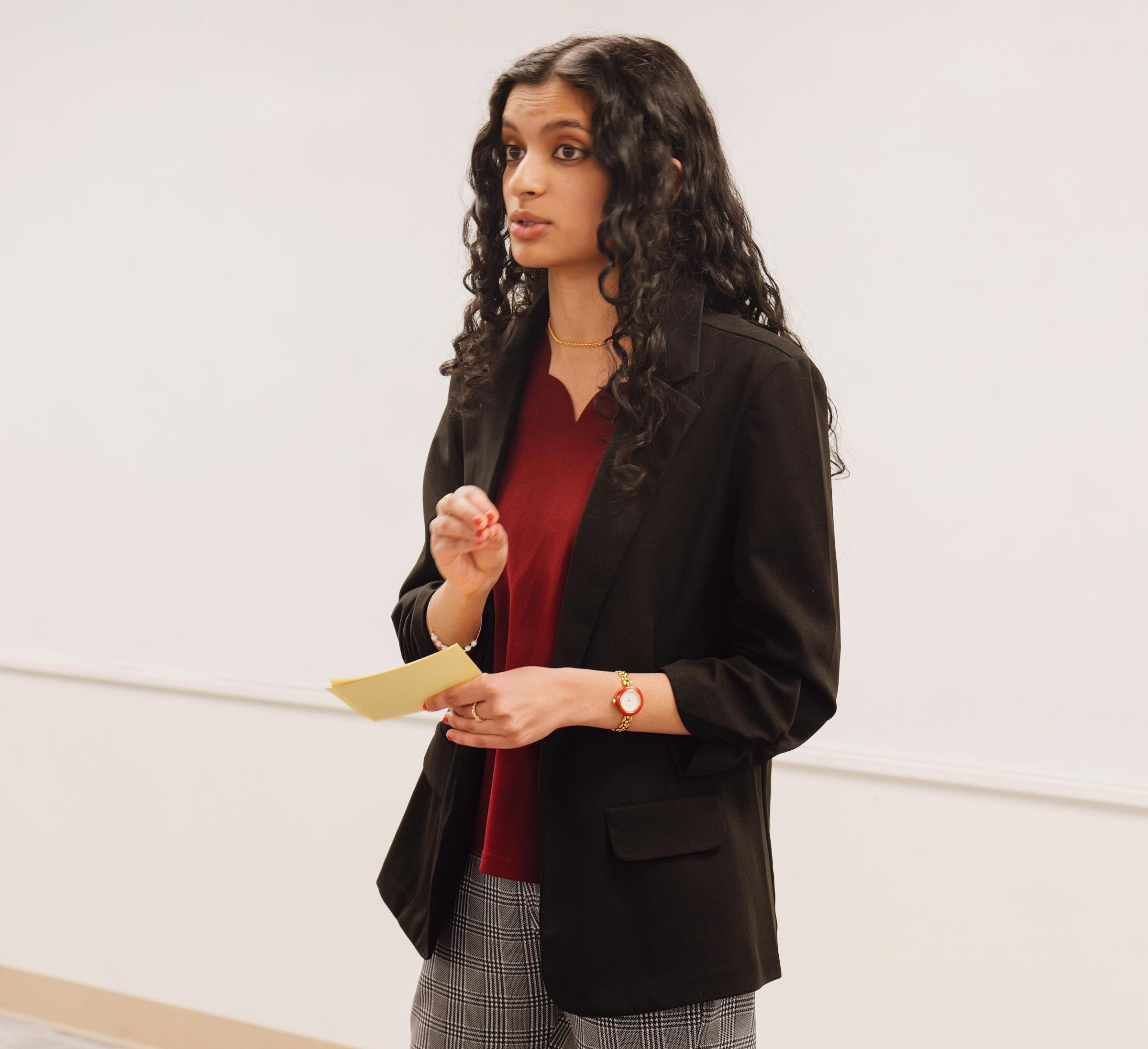 Dora John presenting research 