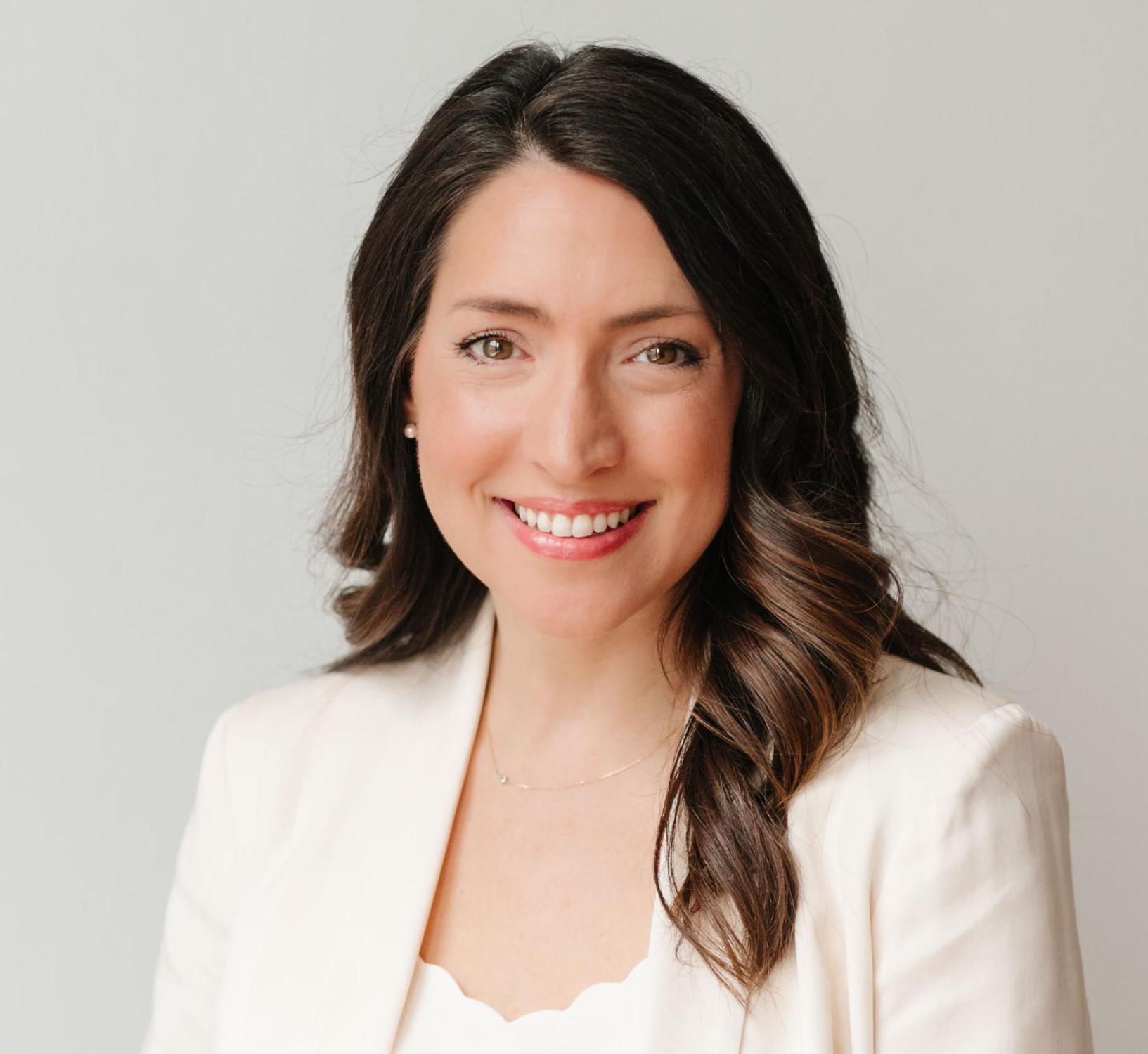 woman with a white suit