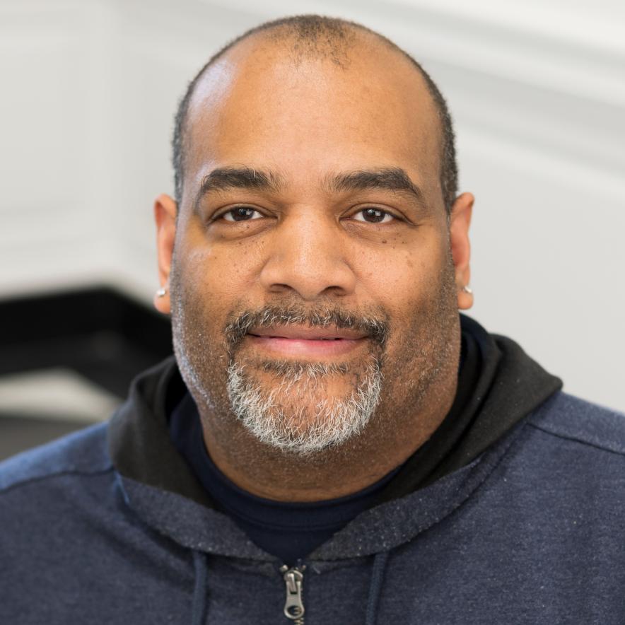 Man wearing a hoodie 