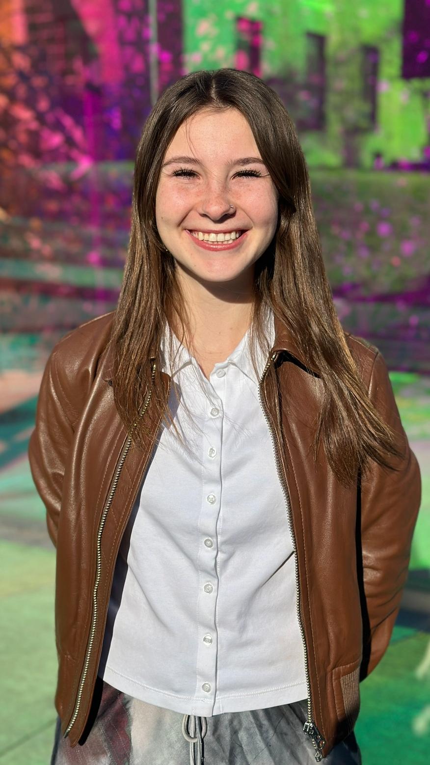 Nina Pofcher standing outside